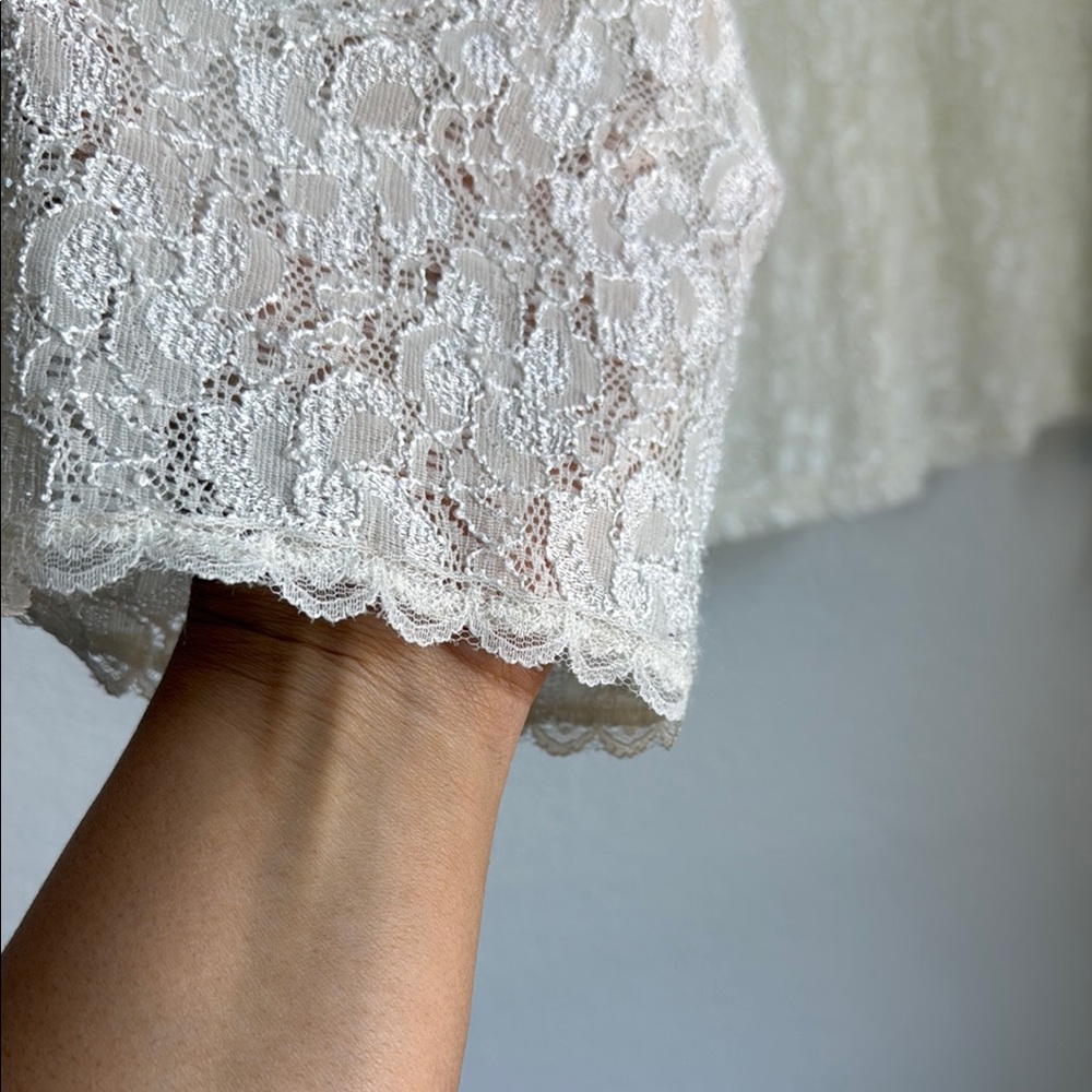 Worthington Cream Relaxed Blouse with High Neckline - Picture 8 of 12